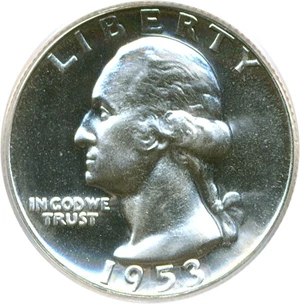 image for: 1953 25c PCGS Proof 65