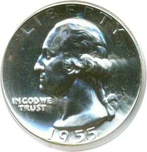 image for: 1955 25c PCGS Proof 66