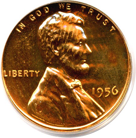 image for: 1956 1c  PCGS Proof 64 RD