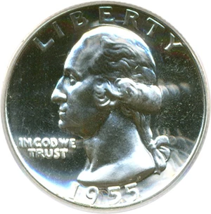 image for: 1955 25c PCGS Proof 65
