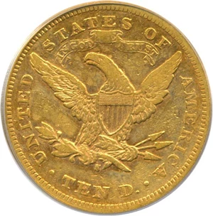 image for: 1877-S $10 PCGS VF35