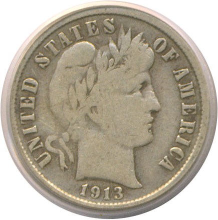 image for: 1913-S 10c  PCGS VG10 