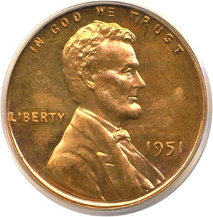 image for: 1951 1c PCGS Proof 63 RD