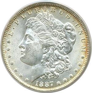 image for: 1887-O $1 PCGS MS63