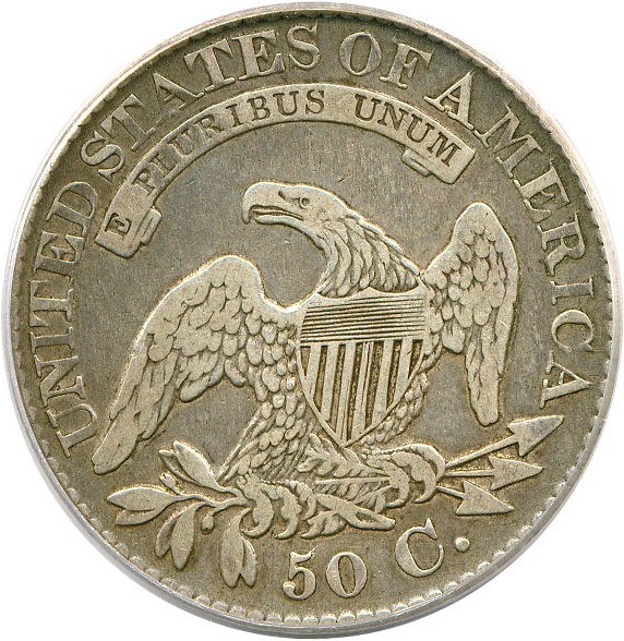 image for: 1828 50c Square 2 Large 8 PCGS VF20 