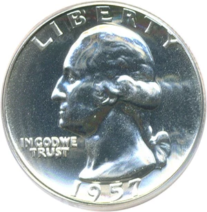 image for: 1957 25c PCGS Proof 66