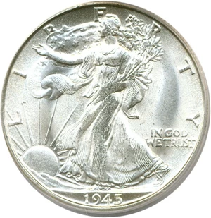 image for: 1945-S 50c PCGS MS64