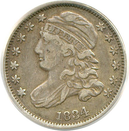 image for: 1834 10C Large 4 PCGS XF40 