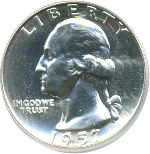 image for: 1957 25c PCGS Proof 66