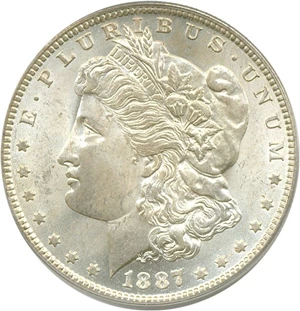 image for: 1887-O $1 PCGS MS64