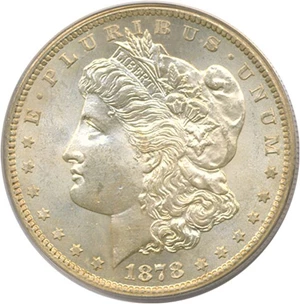 image for: 1878-CC $1 PCGS MS65