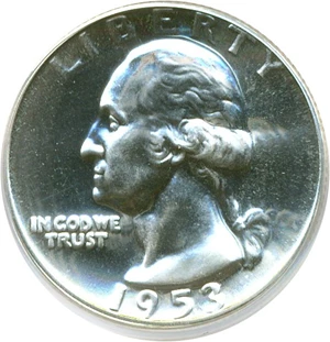 image for: 1953 25c PCGS Proof 64