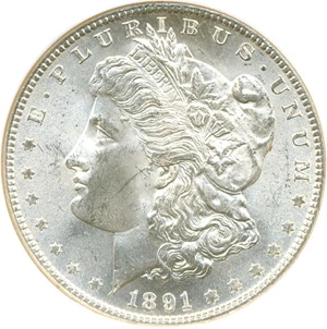 image for: 1891-S $1 NGC MS62
