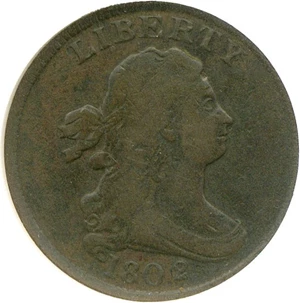 image for: 1802/0 1/2c Rev.1802 NGC/CAC VG-8 (C-2)