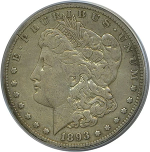 image for: 1893-S $1 PCGS VF20