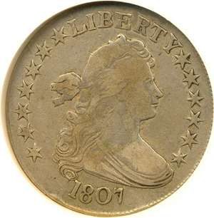 image for: 1807 50c Draped Bust NGC F12