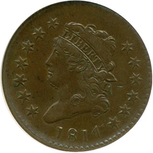 image for: 1814 1c Plain 4 NGC XF40 BN (S-295)