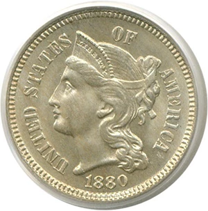 image for: 1880 3cN PCGS MS65