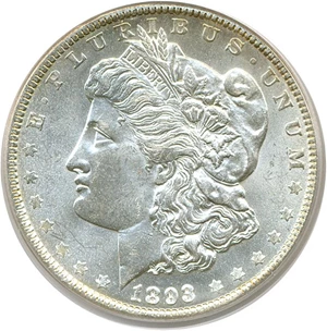 image for: 1893 $1 PCGS MS63
