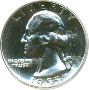 image for: 1955 25c PCGS Proof 66