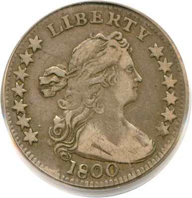 image for: 1800 H10c  PCGS/CAC VF30 (LM-3; LIBEKTY variety)