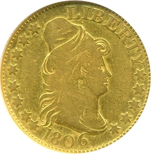 image for: 1806 $5 NGC/CAC F15