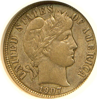 高級品市場 Prices & Values Dime Barber 1907 By Greysheet | Issue ヴァイスシュヴァルツ