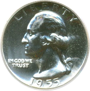 image for: 1955 25c PCGS Proof 65
