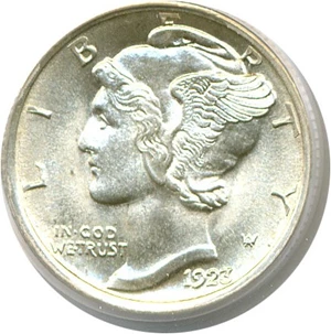 image for: 1923 10c PCGS MS65 FB