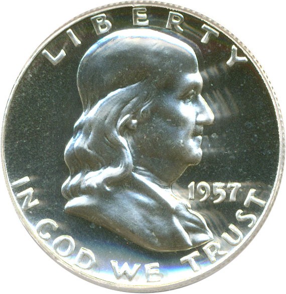 image for: 1957 50c  PCGS Proof 67 