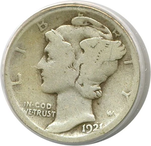image for: 1921-D 10c PCGS Good-4