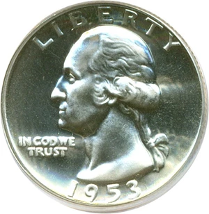 image for: 1953 25c PCGS Proof 64