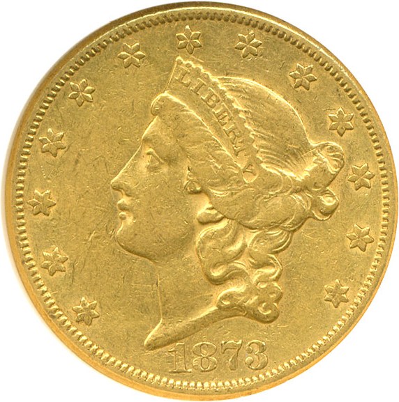 image for: 1873-CC $20  NGC AU53 - Stohr Collection