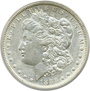 image for: 1886-O $1 PCGS AU50
