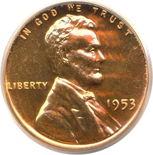 image for: 1953 1c PCGS Proof 63 RD