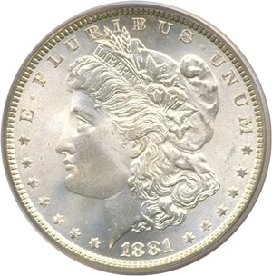 image for: 1881 $1 PCGS MS65