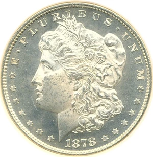 image for: 1878 8TF $1 NGC MS64 PL