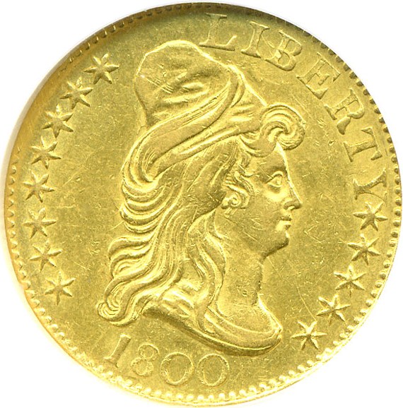 image for: 1800 $5  NGC/CAC AU58