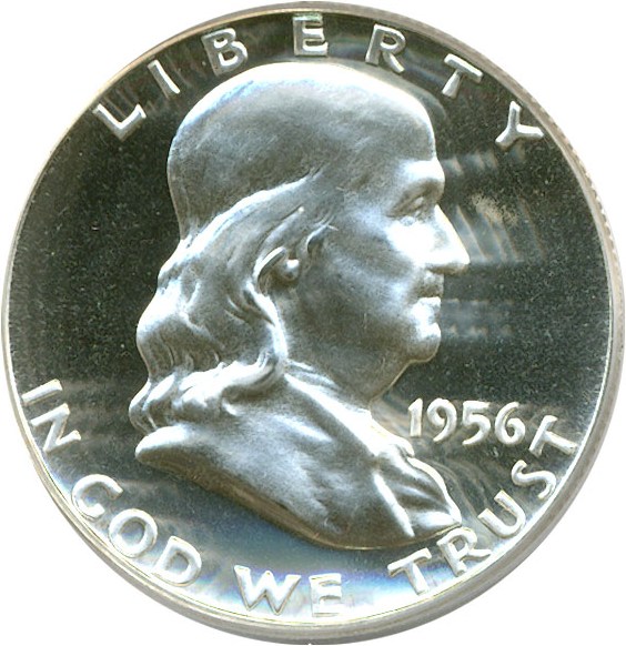 image for: 1956 50c Type 1 PCGS Proof 65 Cameo