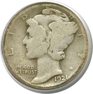 image for: 1921-D 10c PCGS Good-4
