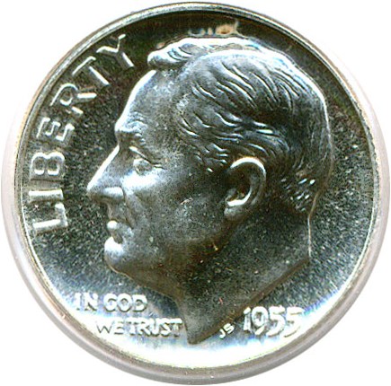 image for: 1955 10c  PCGS Proof 67 