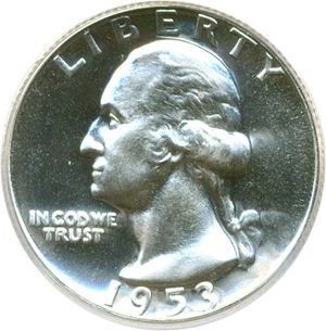 image for: 1953 25c PCGS Proof 66