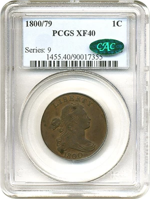 image for: 1800/79 1c PCGS/CAC XF40