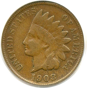 image for: 1908-S 1c PCGS F15 BN