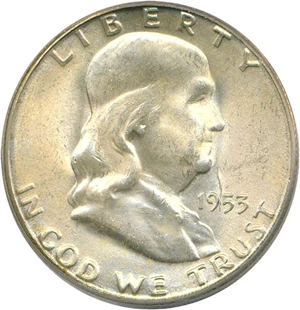 image for: 1953-S 50c PCGS MS64