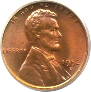 image for: 1952-D 1c PCGS MS66 RD