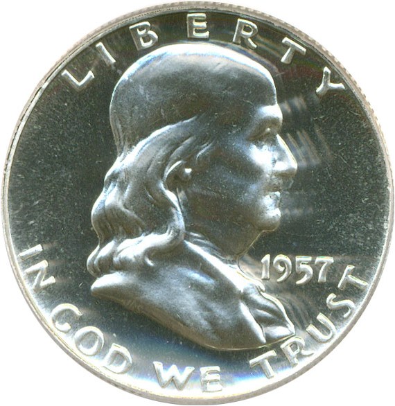 image for: 1957 50c  PCGS Proof 64 