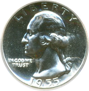 image for: 1955 25c PCGS Proof 65