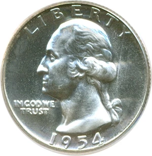 image for: 1954 25c PCGS Proof 67