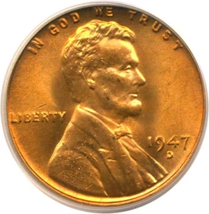 image for: 1947-D 1c PCGS MS66 RD